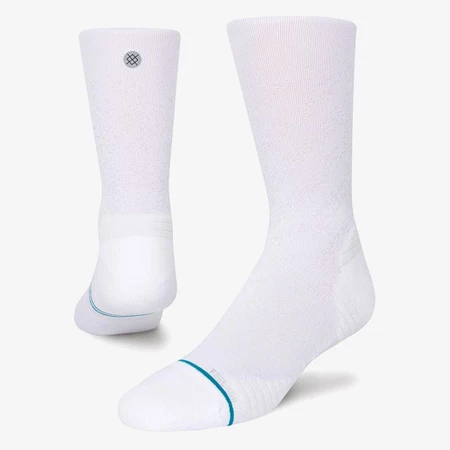 Stance Run Light Crew Socks in White