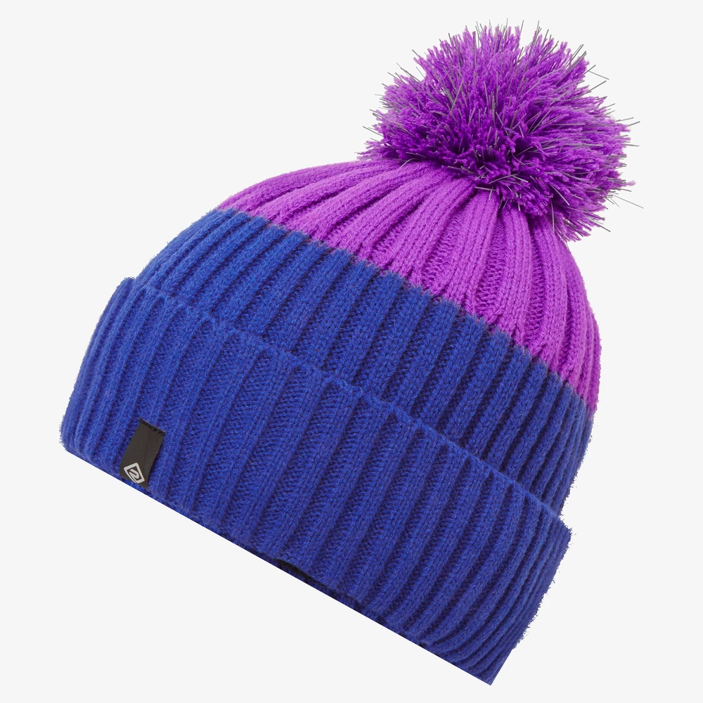 Ronhill Bobble Hat in Blue/Pink