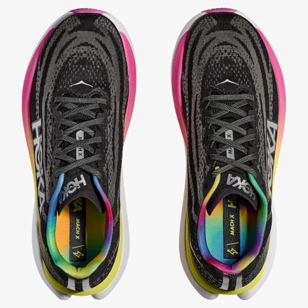 Hoka Mach X in Black/Silver