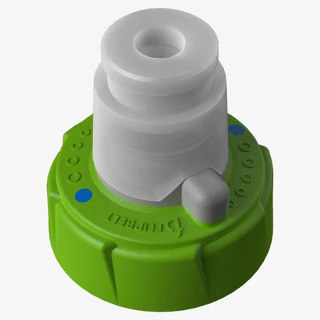 FlipBelt Water Bottle 11oz in White/Green