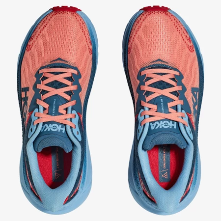 Hoka Challenger 7 in Papaya/Blue