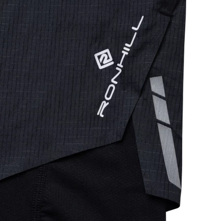 Ronhill Tech Race Twin Shorts in Black