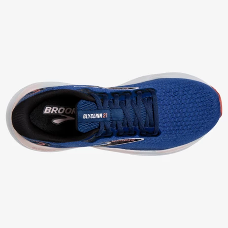 Brooks Glycerin 21 D Wide in Blue/Rose