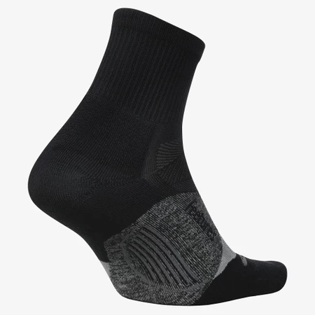 Feetures Elite Light Cushion Qtr Socks in Black