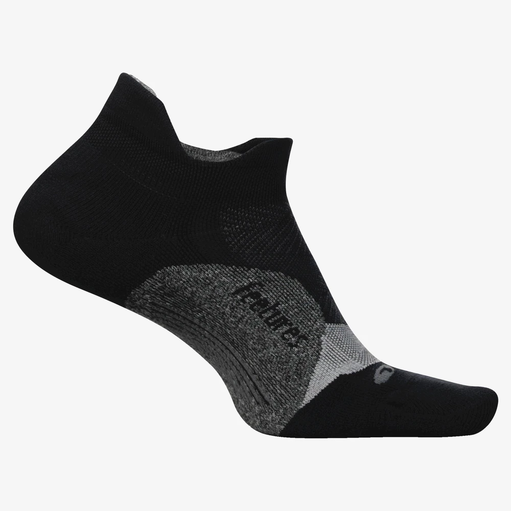 Feetures Elite Light Cushion No Show Socks in Black