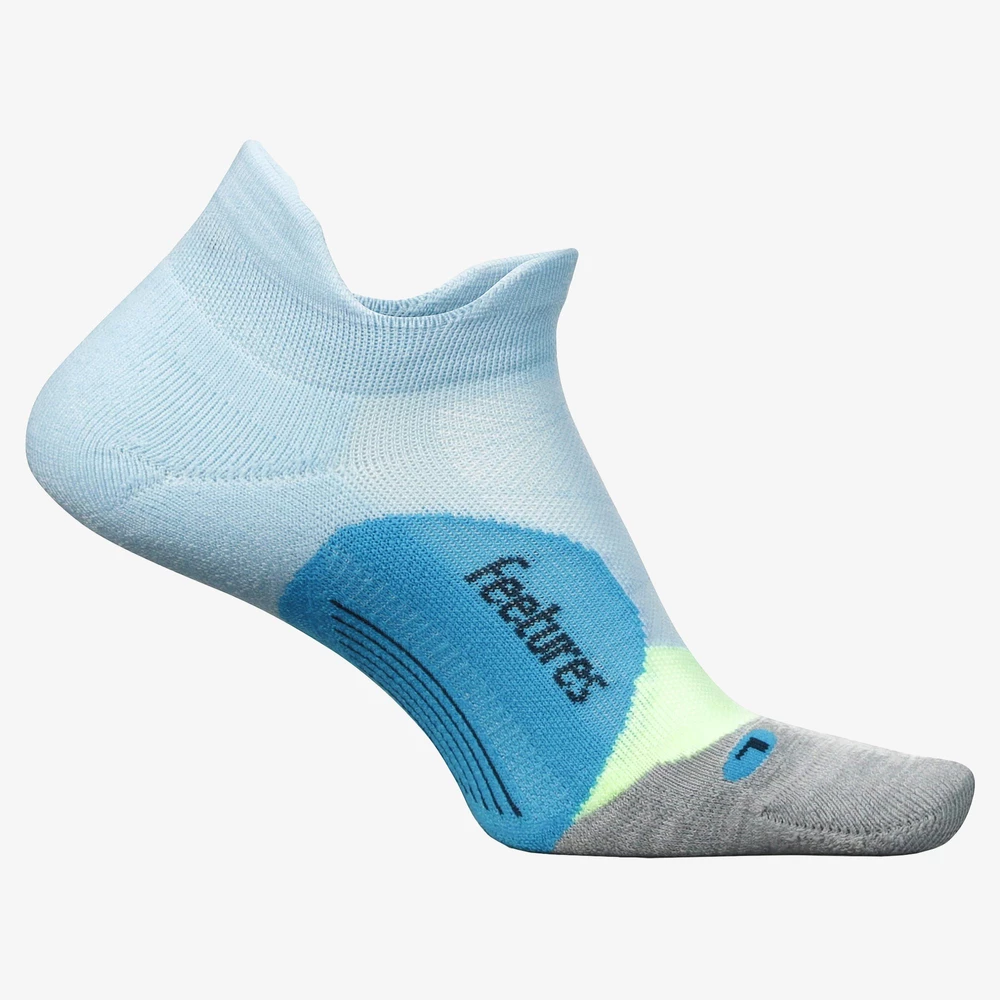 Feetures Elite Light Cushion No Show Socks in Blue/Light Blue
