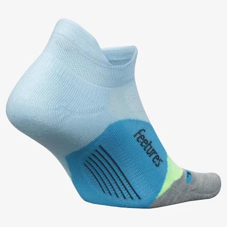 Feetures Elite Light Cushion No Show Socks in Blue/Light Blue