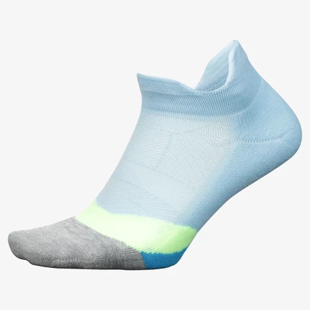 Feetures Elite Light Cushion No Show Socks in Blue/Light Blue