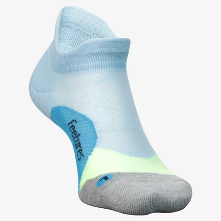 Feetures Elite Light Cushion No Show Socks in Blue/Light Blue