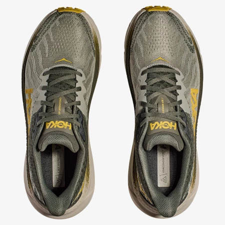 Hoka Challenger 7 Wide in Green/Grey