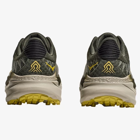 Hoka Challenger 7 Wide in Green/Grey