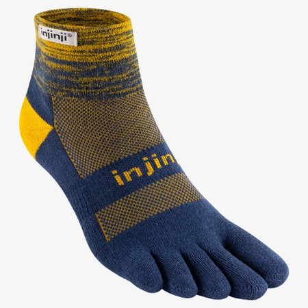 INJINJI  Trail Midweight Mini Crew Toe Socks