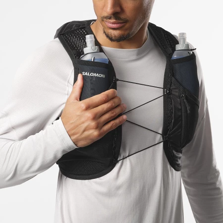 Salomon Active Skin 8 Set in Black/Grey