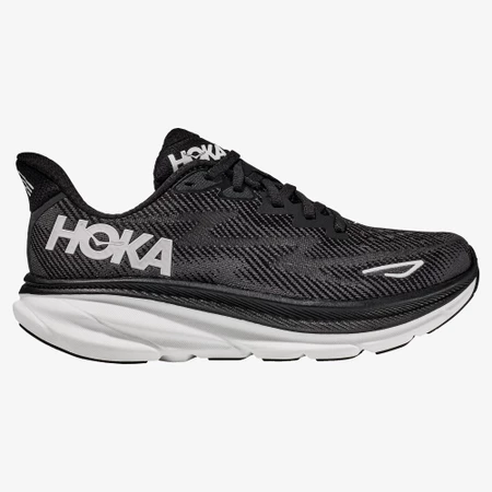 Hoka Clifton 9 in Black/White
