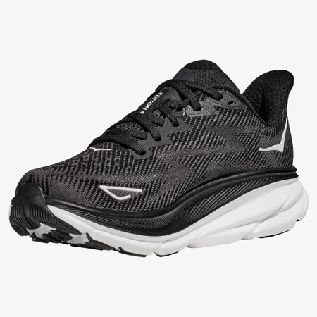 Hoka Clifton 9 in Black/White