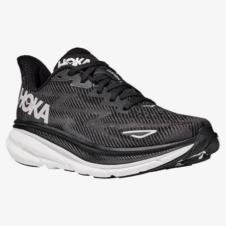 Hoka Clifton 9 in Black/White
