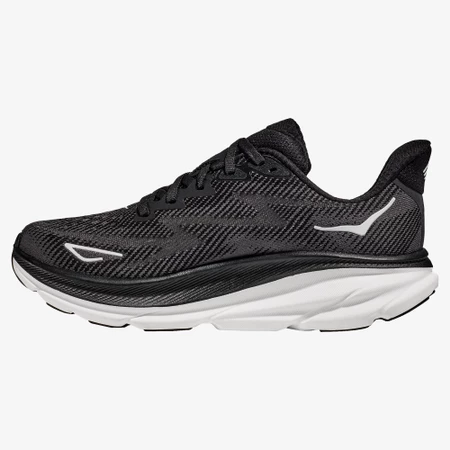 Hoka Clifton 9 in Black/White