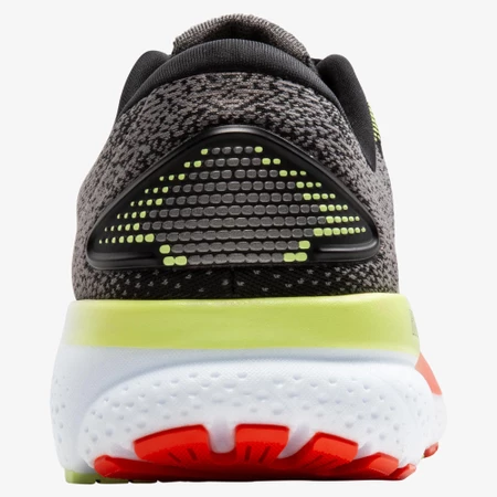 Brooks Ghost 16 2E Wide in  Black/Mandarin Red