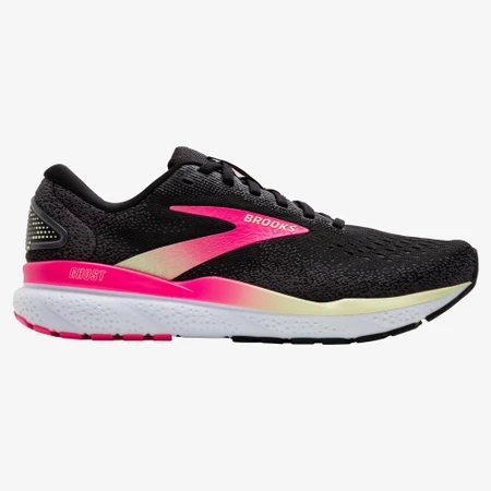 Brooks Ghost 16 D Wide in Black/Pink