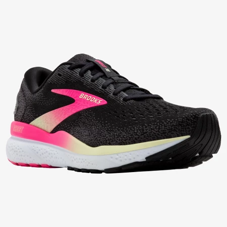 Brooks Ghost 16 D Wide in Black/Pink