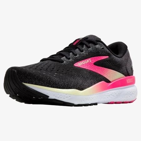 Brooks Ghost 16 D Wide in Black/Pink