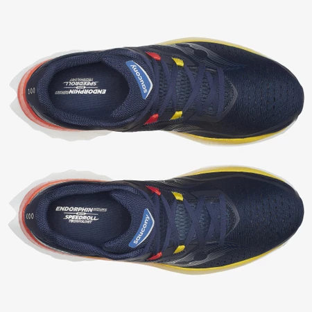 Saucony Endorphin Speed 4 in Navy/Spice