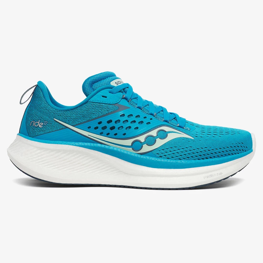 Saucony Ride 17 in Blue/White