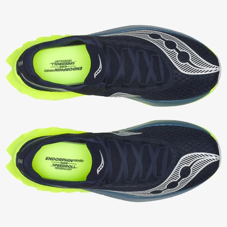 Saucony Endorphin PRO 4 in Navy/Citron