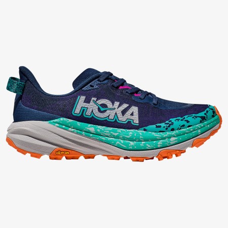 HOKA SPEEDGOAT 4 WIDE 思い付い 7 (US) オレンジ/ネイビー