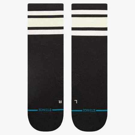 Stance Run Light Crew Socks in Black/Lime