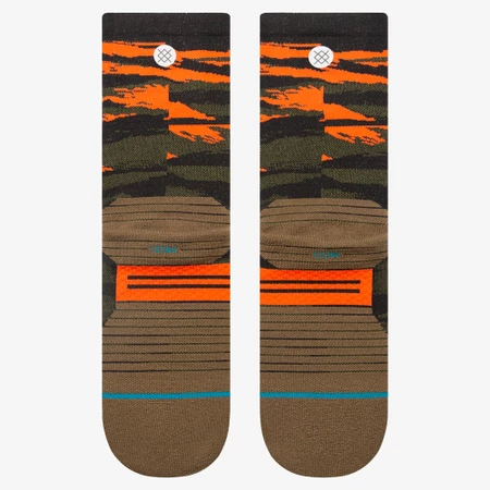 Stance Run Light Crew Socks in Camo Black