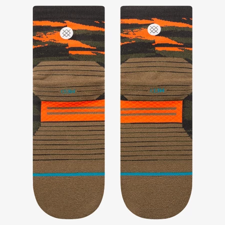 Stance Run Light Quarter Socks in Camo Black