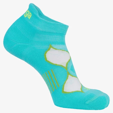 Balega Enduro No-Show Socks in Turquoise/White