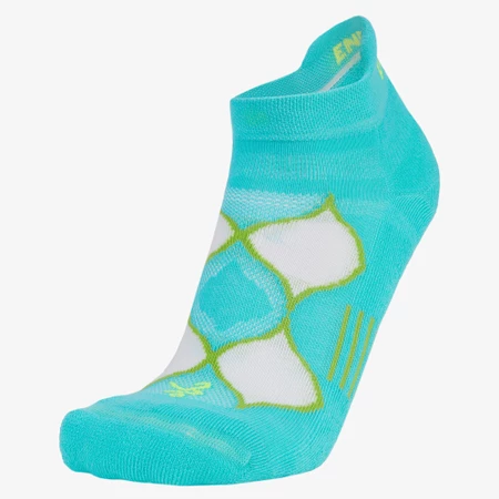 Balega Enduro No-Show Socks in Turquoise/White