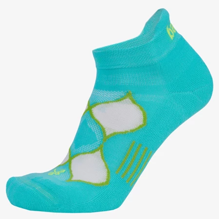 Balega Enduro No-Show Socks in Turquoise/White