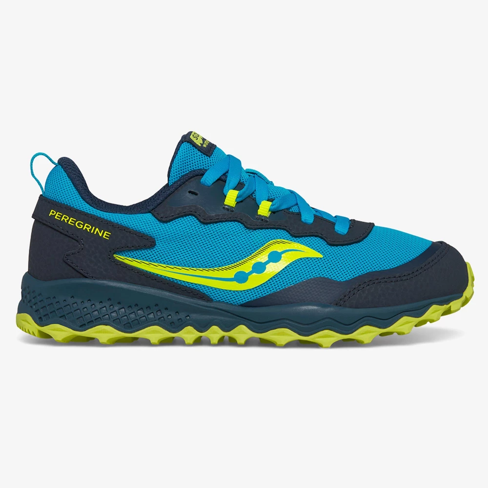 Saucony Peregrine KDZ in Navy/Citron