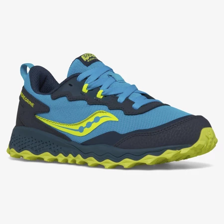Saucony Peregrine KDZ in Navy/Citron