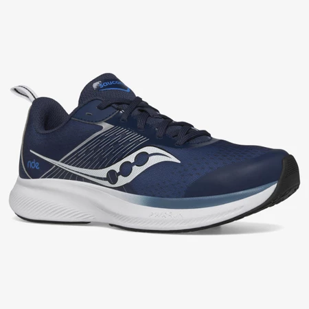 Saucony Ride KDZ in Navy/Silver