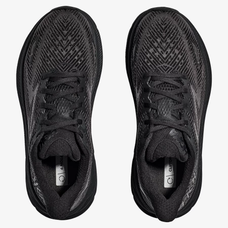 Hoka Clifton 9 in Black/Black
