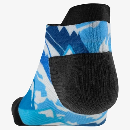 Injinji Run Lightweight No-Show Toe Socks in Black/Blue/White