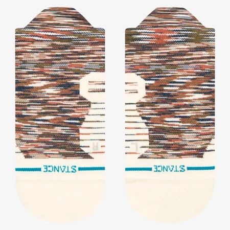 Stance Run Ultralight Tab Socks in Brown/White