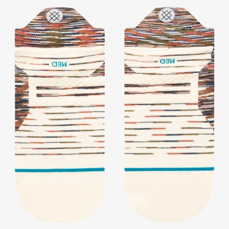Stance Run Ultralight Tab Socks in Brown/White