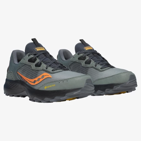 Saucony Aura TR GTX in Grey/Orange