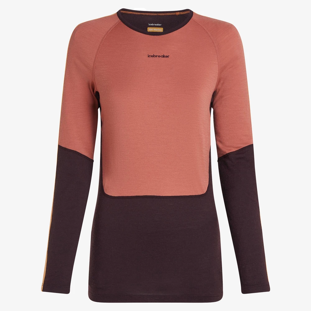 Icebreaker 200 Sonebula Baselayer in Cedar Wood