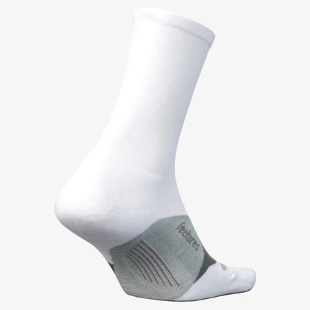 Feetures Elite Light Cushion Mini-Crew in White