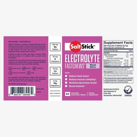 SaltStick Fastchews Tub in Berry