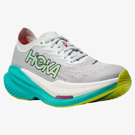 Hoka Mach X 2 in Grey/Aqua