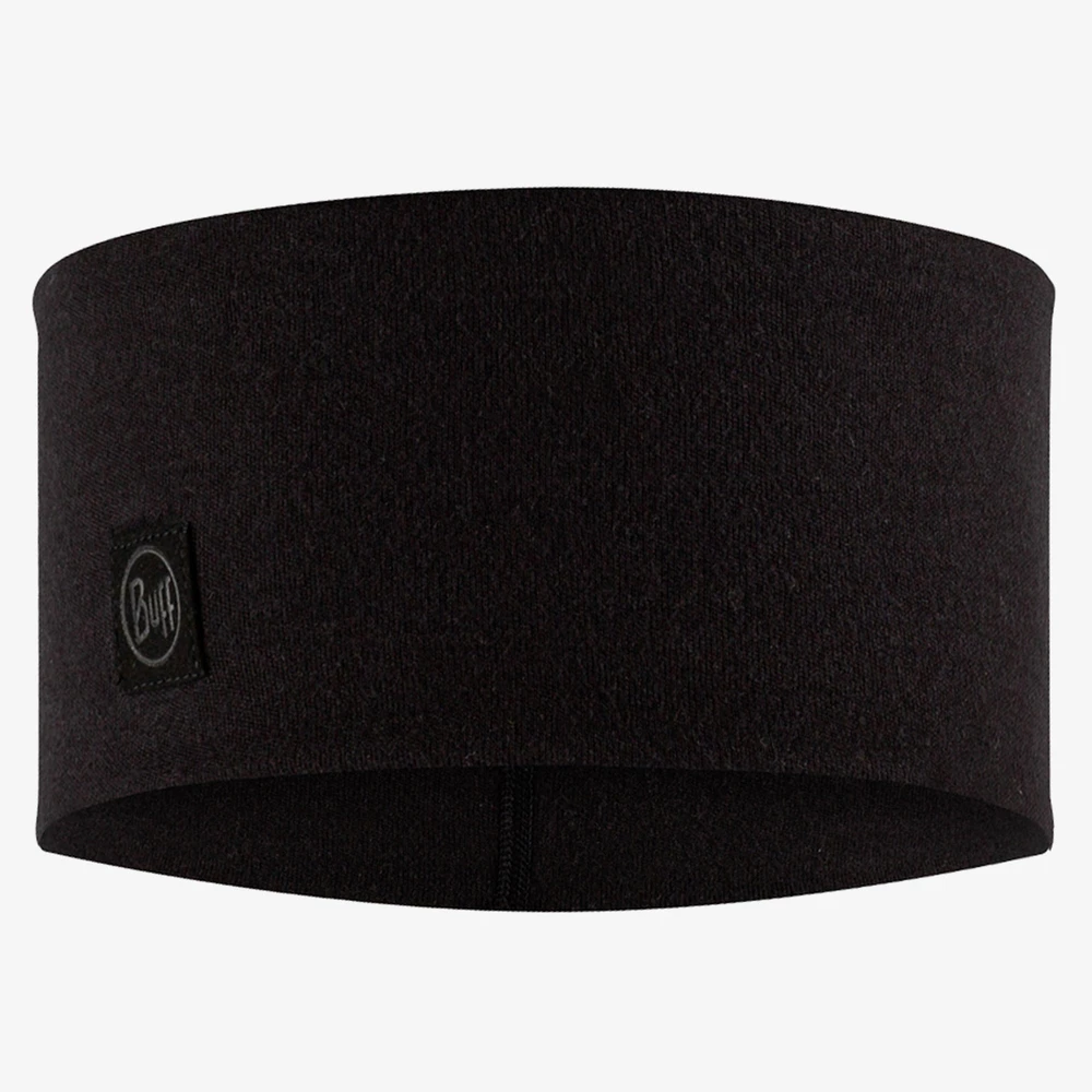 Buff Merino Wide Headband in Black