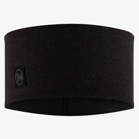 Buff Merino Wide Headband in Black