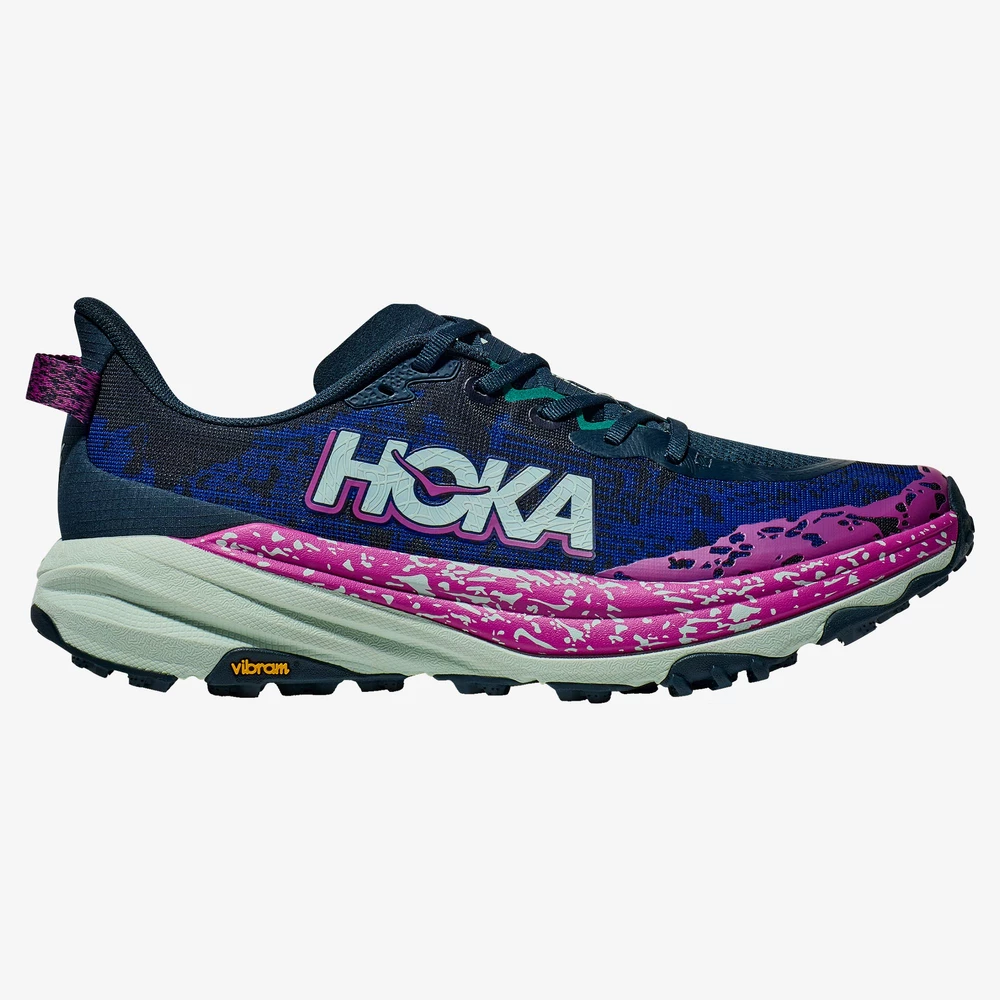 Hoka Speedgoat 6 Wide in Navy/Blue